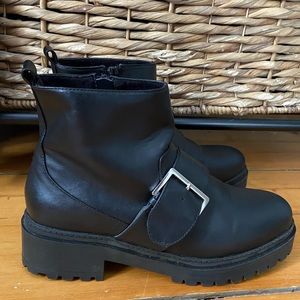 Asos chunky black boots